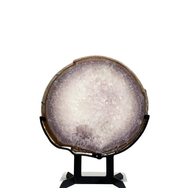 Agate Sculpture w Amethyst Quartz