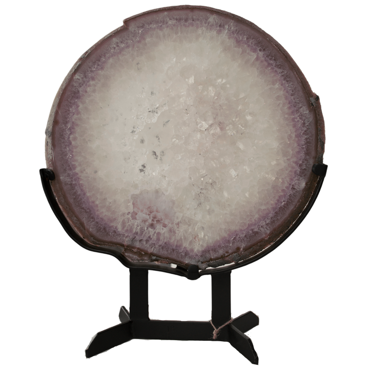 Agate Sculpture w Amethyst Quartz