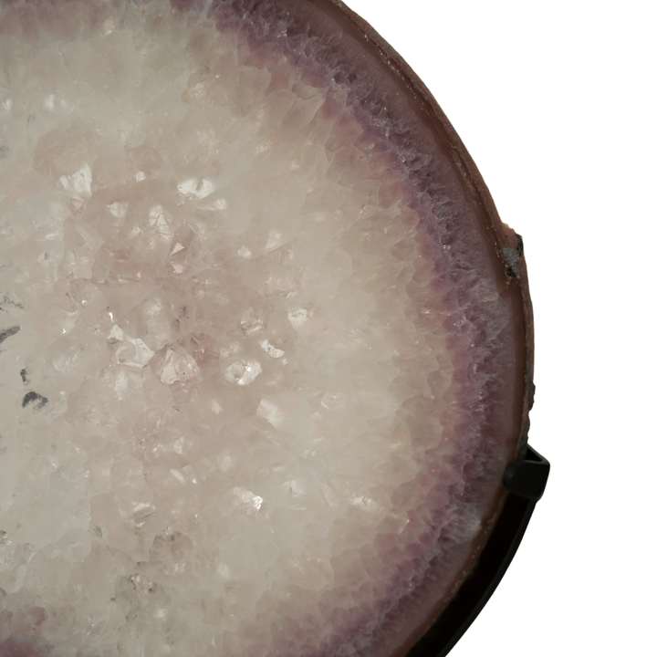 Agate Sculpture w Amethyst Quartz