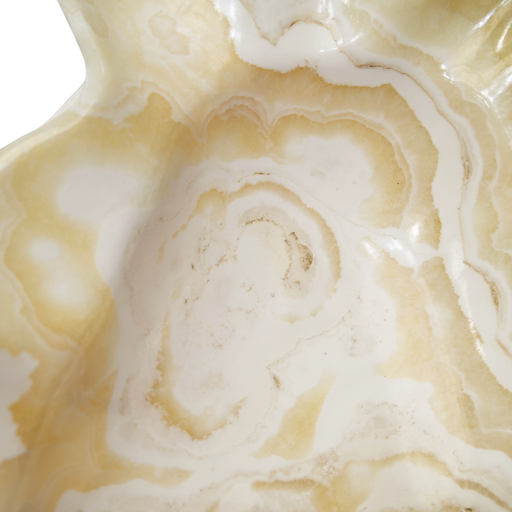 Hand Carved Cloud Onyx Bowl