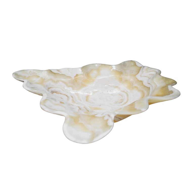 Hand Carved Cloud Onyx Bowl